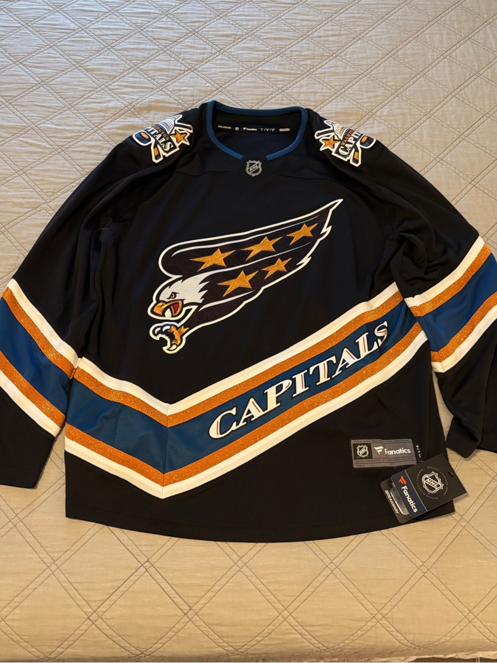 NWT Fanatics Capitals Breakaway Alternate Jersey